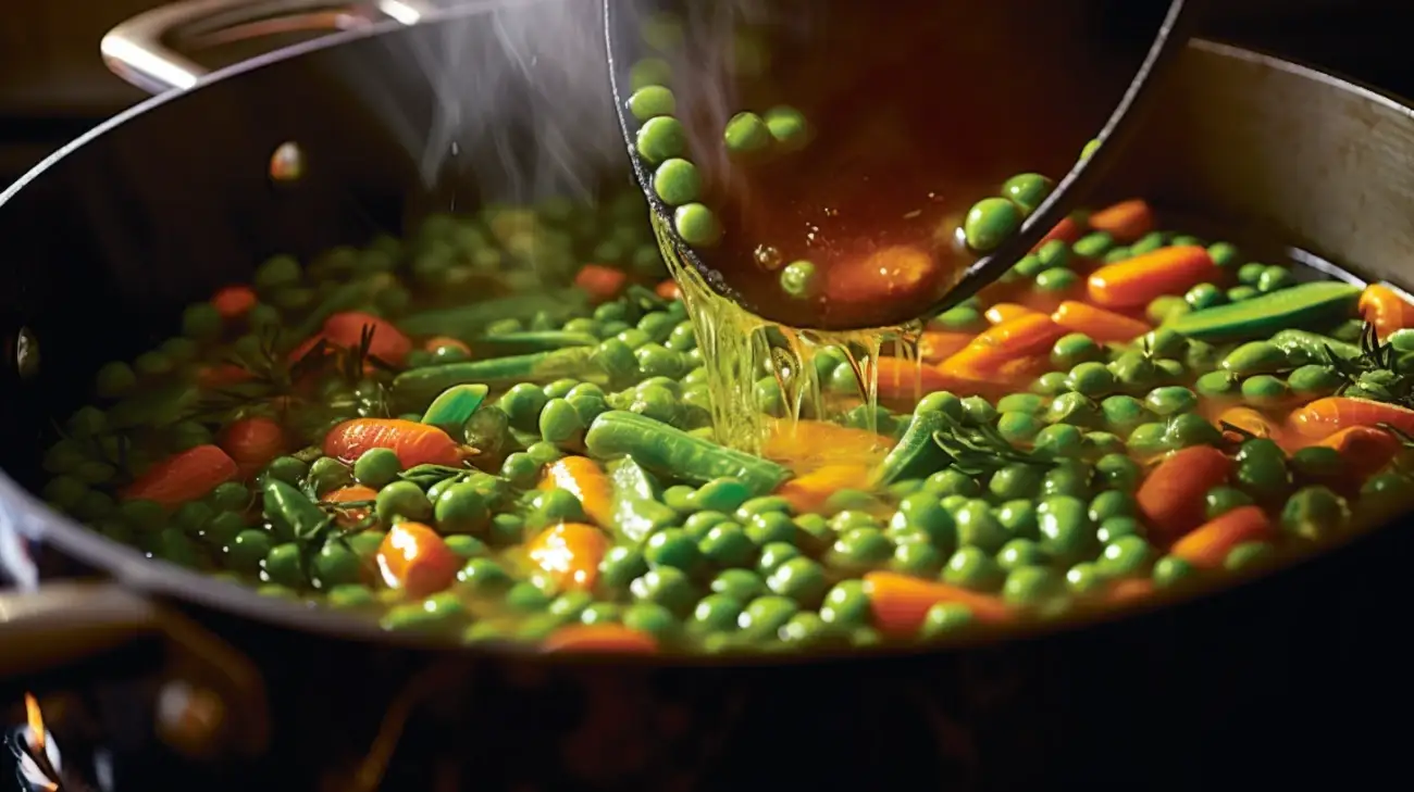 Marchewka z groszkiem na ciepło - przepis