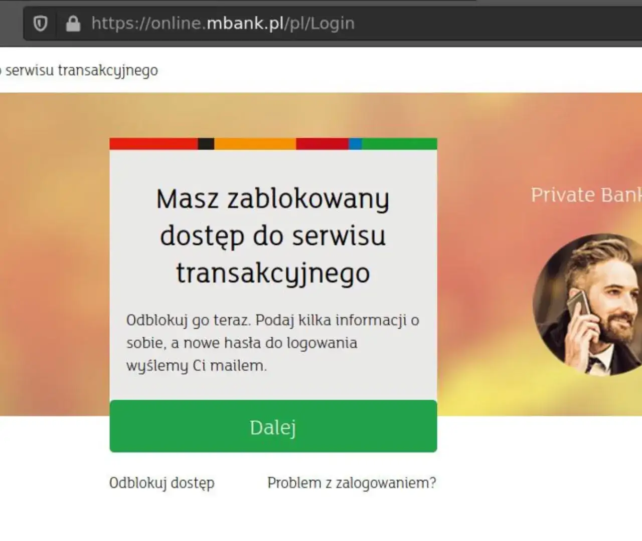 Zdjęcie Jak odblokować serwis transakcyjny mBank i odzyskać dostęp do konta