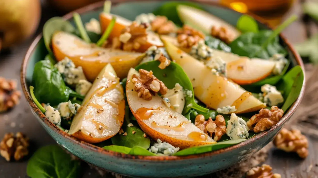 Zdjęcie Sałatka ze szpinakiem i gruszką: Zaskakujące połączenie - oto przepis