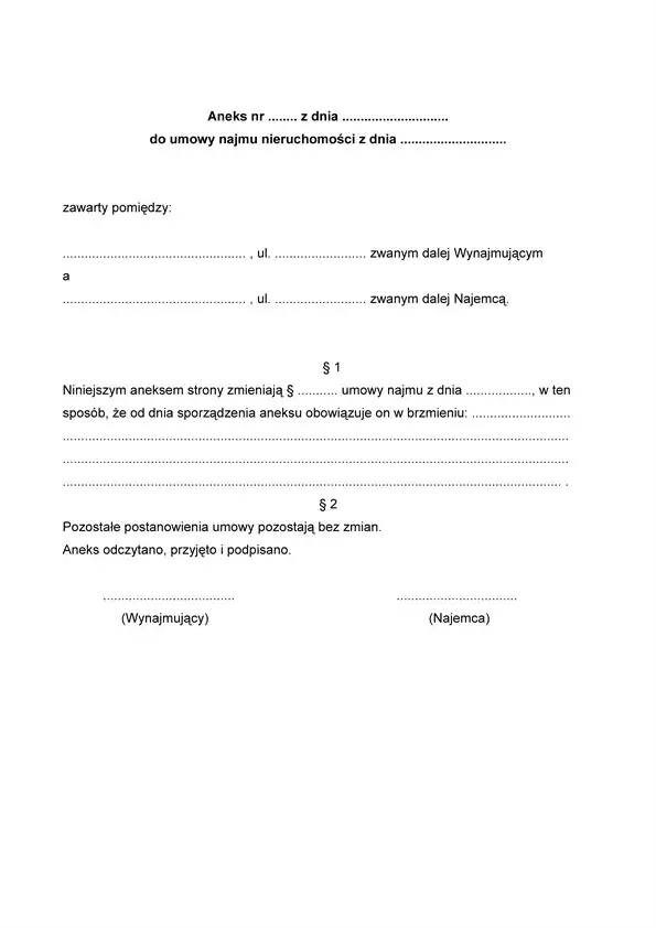 Zdjęcie Prosty sposób napisania aneksu do umowy najmu bez prawnych wpadek