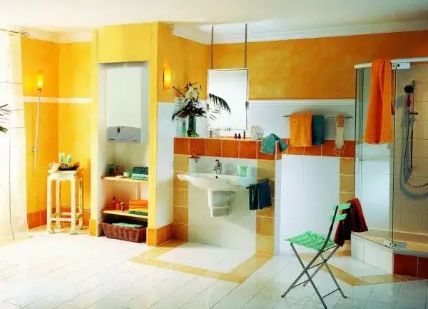 Zdjęcie Sprytne sposoby jak ukryć piecyk gazowy w małej łazience: 5 bezpiecznych metod