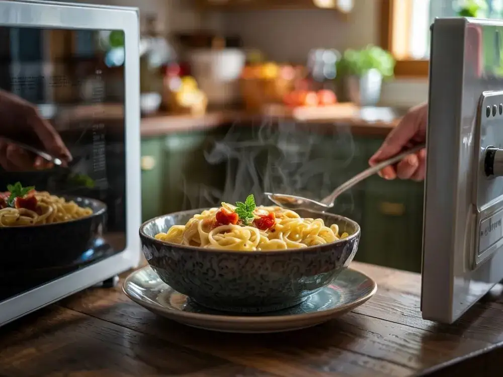 Zdjęcie Jak podgrzać makaron z sosem, aby nie stracił smaku i konsystencji