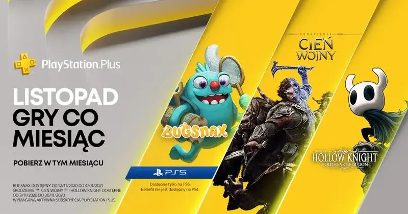 Zdjęcie PS Plus listopad to fantastyczne gry - zobacz listę na PlayStation