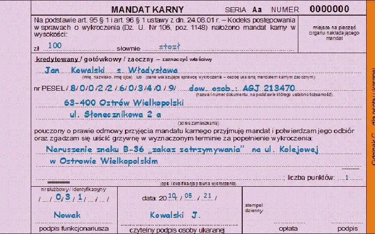 Zdjęcie Co to jest mandat karny i jakie są jego konsekwencje?
