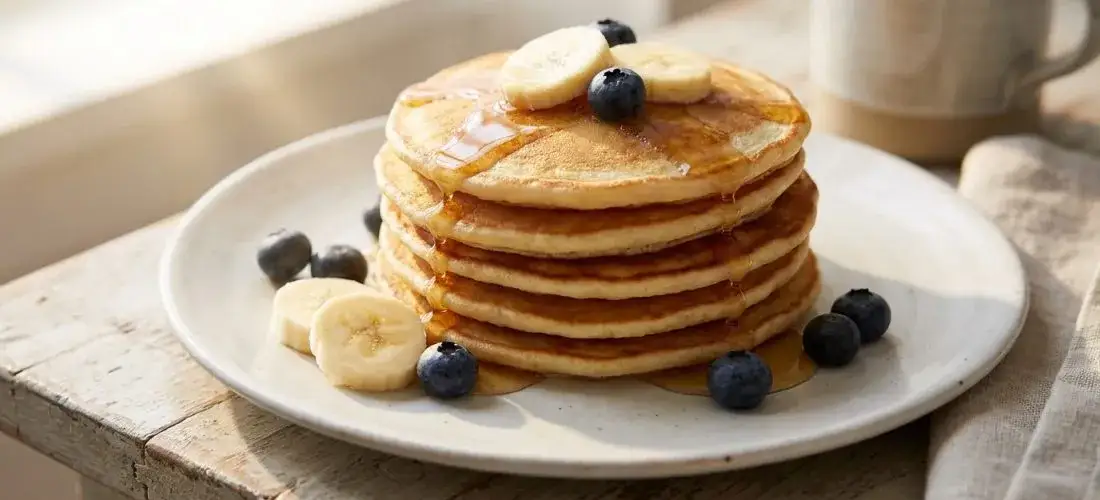 Zdjęcie Pancakes banane 3 ingr&eacute;dients: la recette facile et inratable