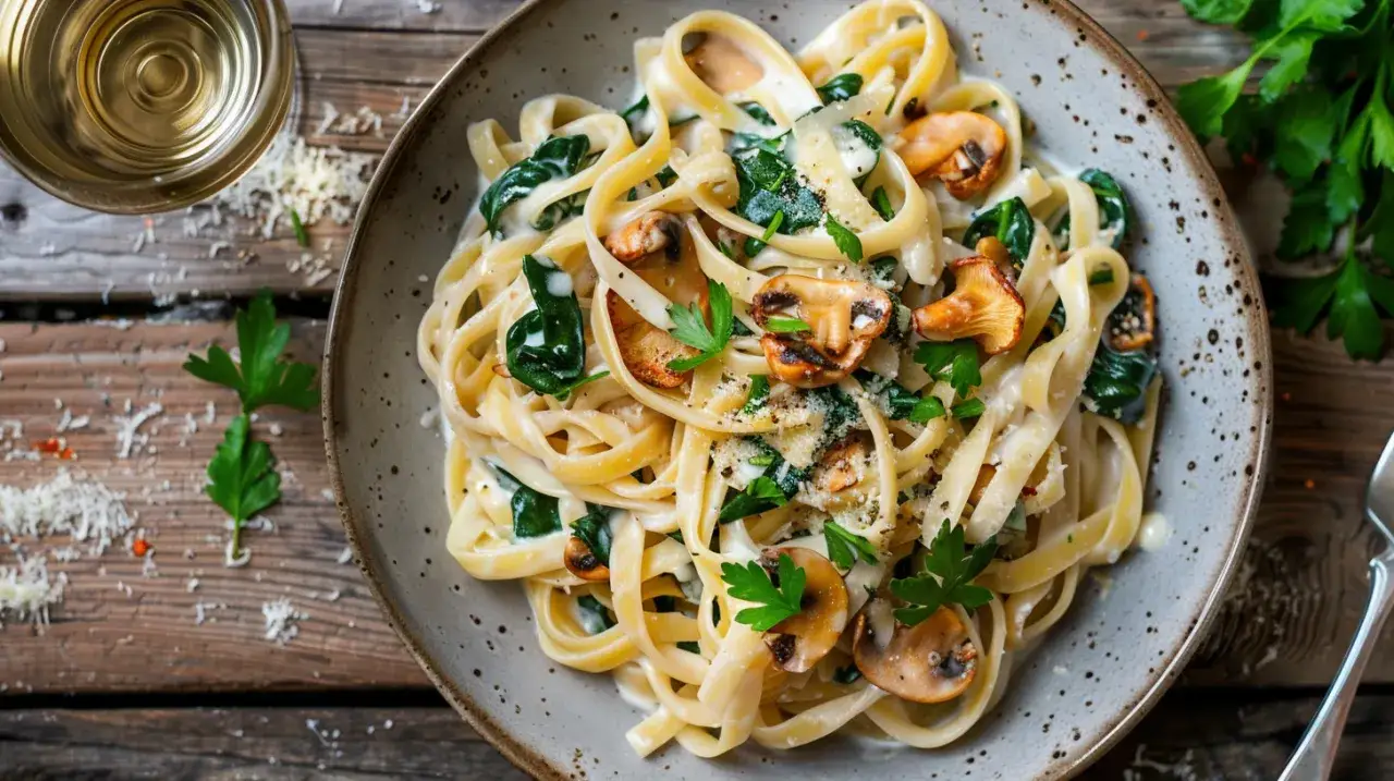 Zdjęcie Tagliatelle z kurkami w sosie śmietanowym: letni przysmak na Twoim stole