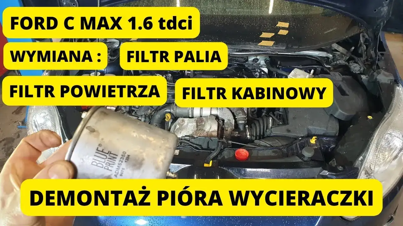 Zdjęcie Gdzie jest filtr paliwa w Ford C-Max 1.6 benzyna? Oto odpowiedź!