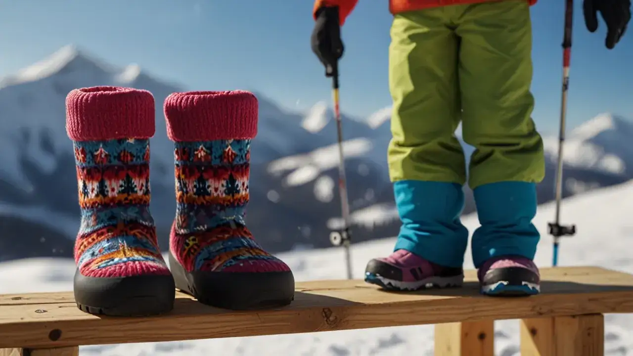 Zdjęcie Jak dbać o stopy dziecka na stoku? Skarpety narciarskie dziecięce