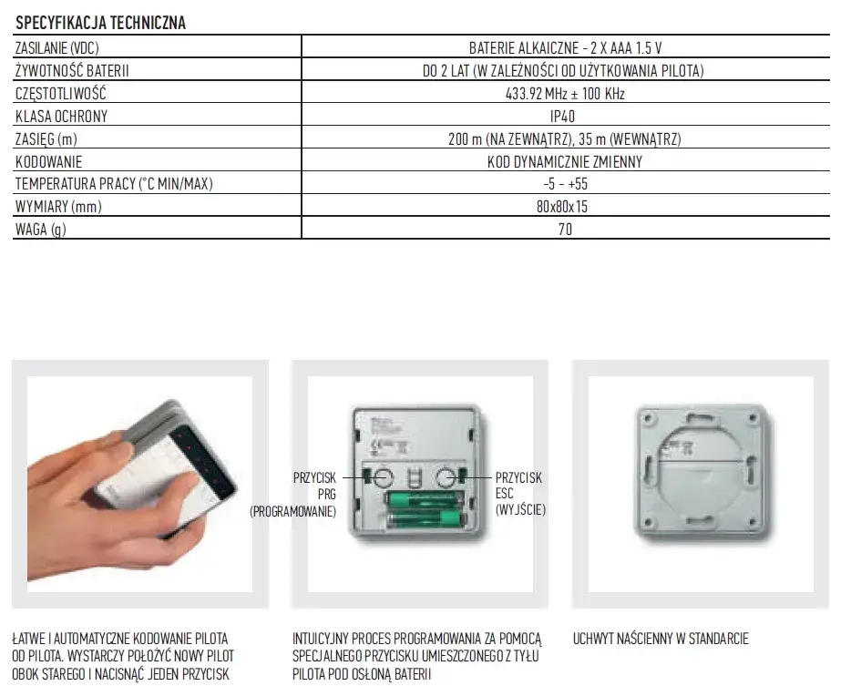 Zdjęcie Wymiana baterii w pilocie Nice Flor S - prosta instrukcja krok po kroku