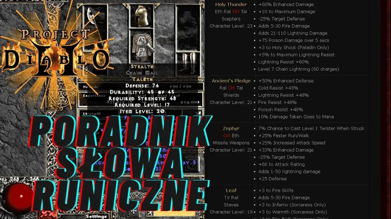Zdjęcie Potężne słowa runiczne w Diablo 2 - mistrzowski poradnik dla graczy