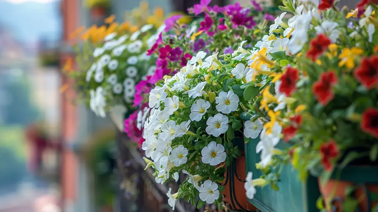 Zdjęcie Małe drobne kwiaty - Najlepsze rośliny na balkon, które nadadzą uroku 