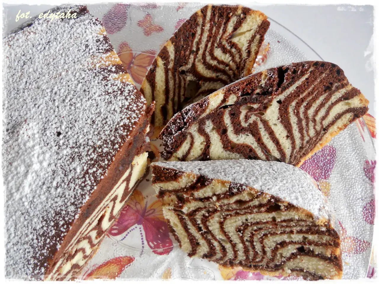 Zdjęcie Ciasto zebra z oranżadą na dużą blachę: przepis na pyszny deser