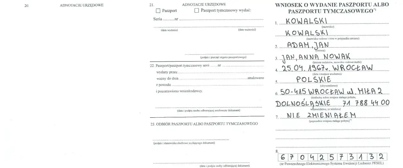 Zdjęcie Jak bezbłędnie wypełnić wniosek o paszport: Prosty wzór krok po kroku