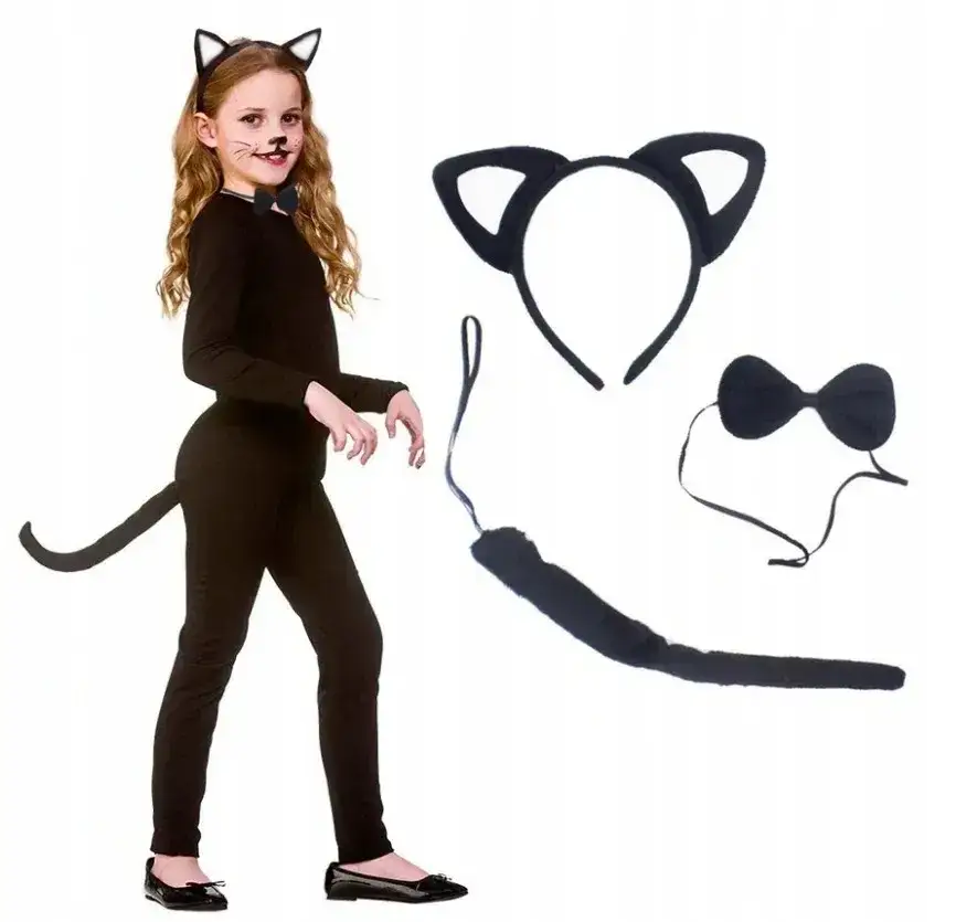 Zdjęcie Jak zrobić str&oacute;j kota dla dziewczynki - proste i kreatywne pomysły