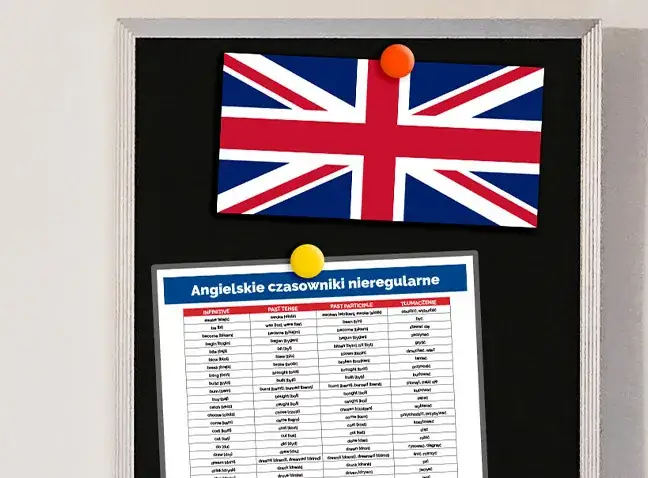 Zdjęcie Tabela nieregularnych angielski