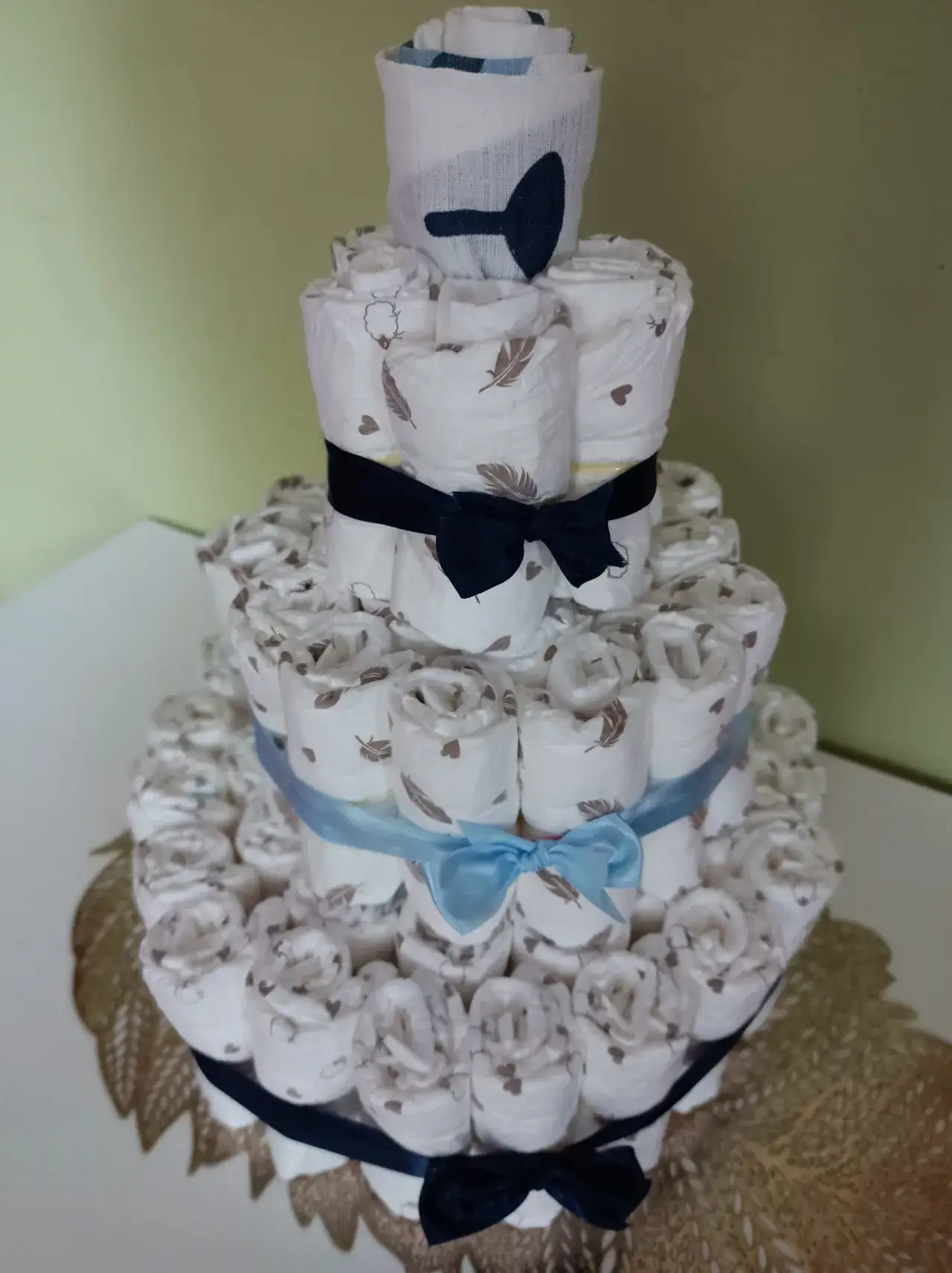 Zdjęcie Jak zrobić tort z pampersów na roczek - prosty sposób na wyjątkowy prezent