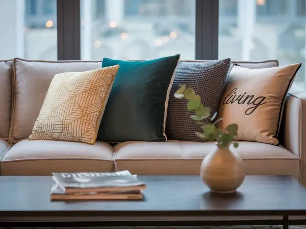 Zdjęcie Jak dobrać poduszki do salonu? Praktyczny przewodnik