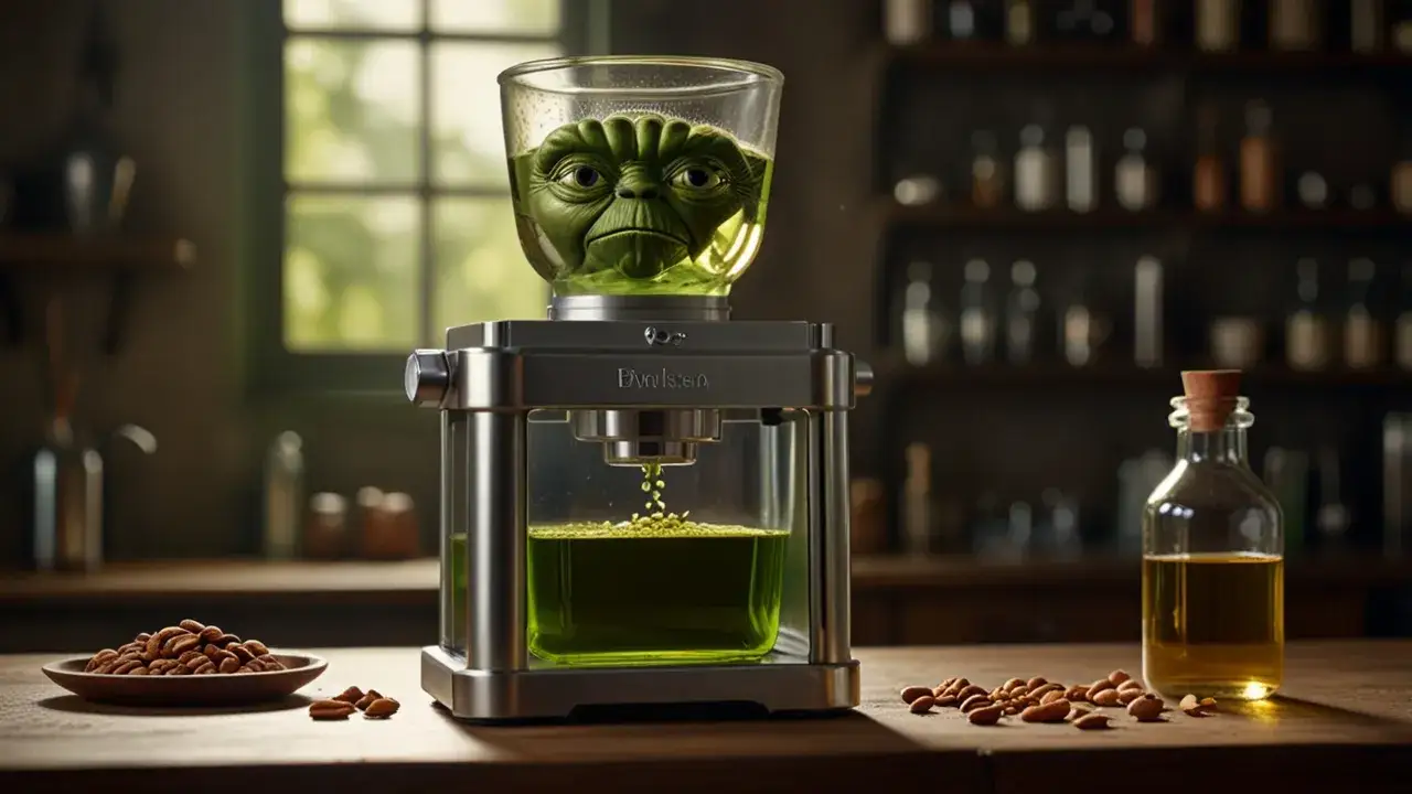 Zdjęcie Prasa do oleju Yoda: Domowe tłoczenie na zimno bez tajemnic