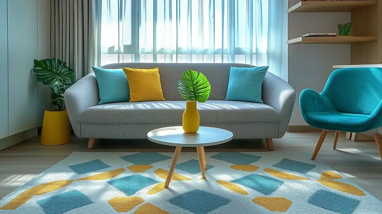 Zdjęcie Jaki dywan do małego salonu, aby optycznie powiększyć przestrzeń?