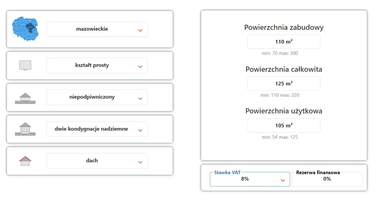 Zdjęcie Kalkulator kosztu stropu Teriva: Oblicz cenę budowy online
