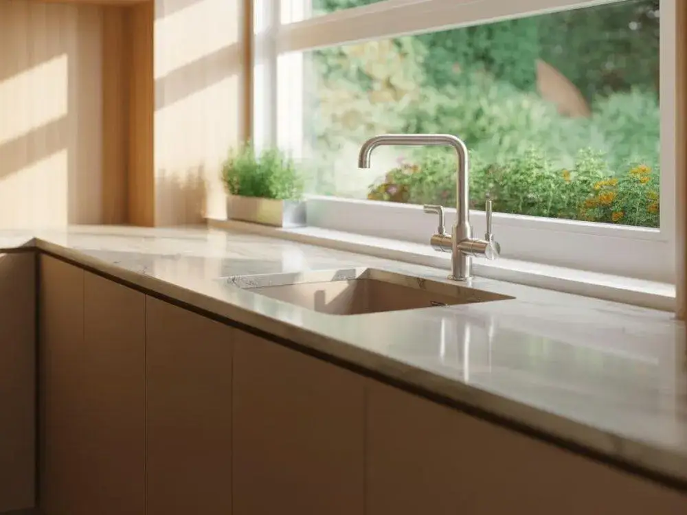 Zdjęcie Brązowe meble kuchenne: jaki blat wybrać? Praktyczny przewodnik