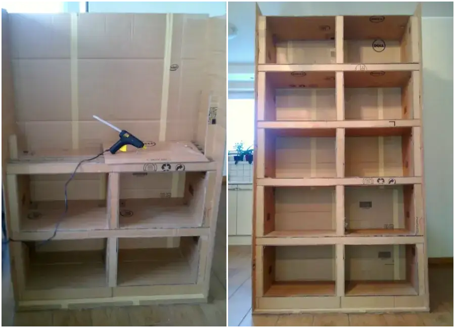 Zdjęcie Jak zrobić szafkę z kartonu: 8 prostych kroków DIY