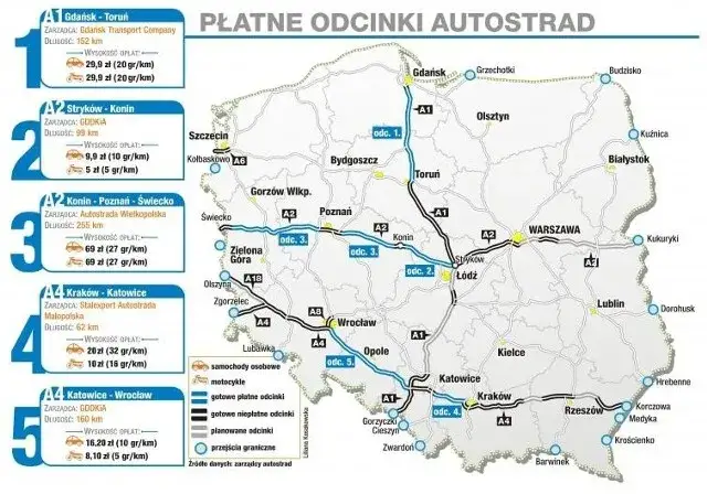 Zdjęcie  Mapa autostrad w Polsce 2023 - znajdź najlepszą trasę i unikaj korków
