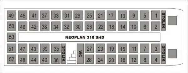 Zdjęcie Ile jest miejsc z tyłu w autokarze? Zaskakujące informacje o siedzeniach