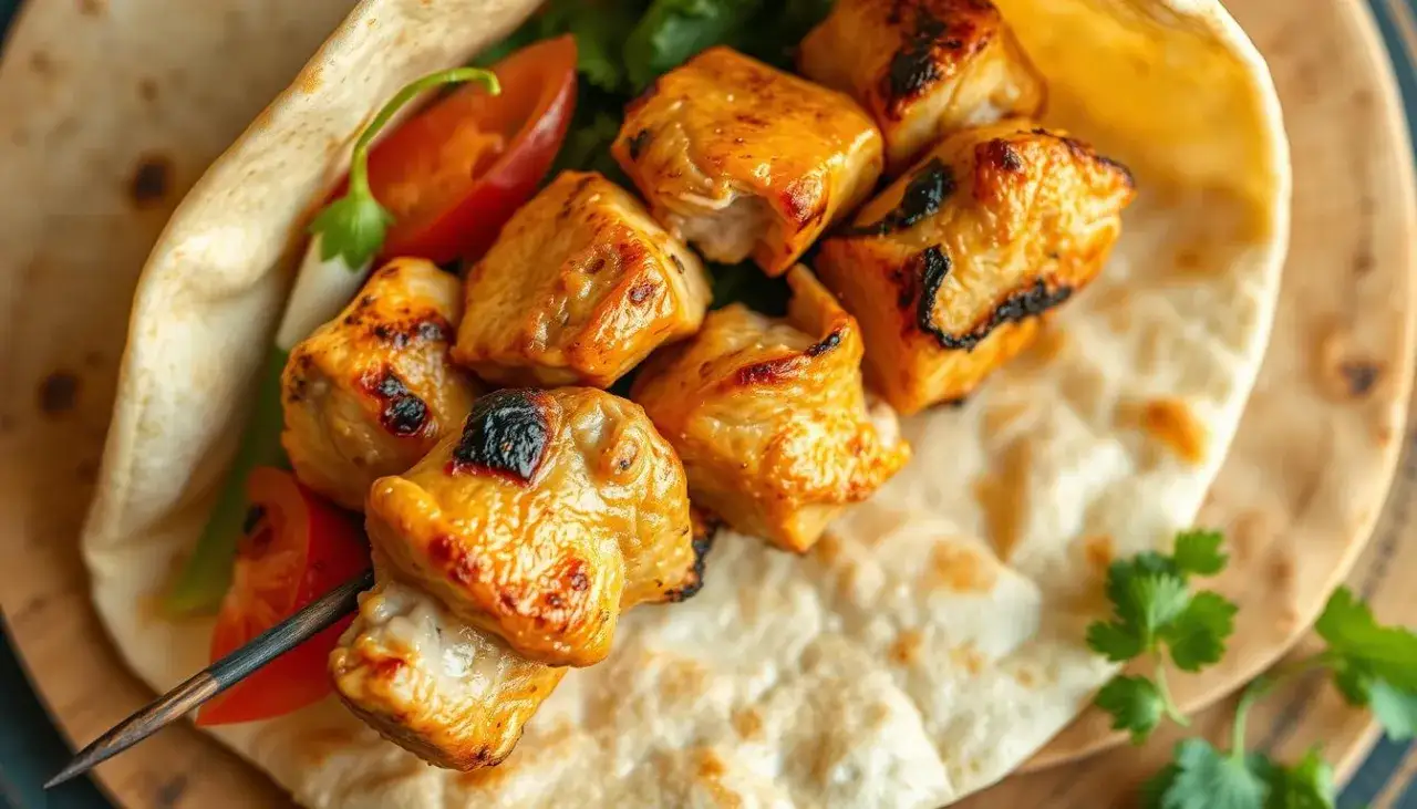 Zdjęcie Kebab z kurczakiem: Ile kalorii? Sprawdź fakty i zdrowe triki