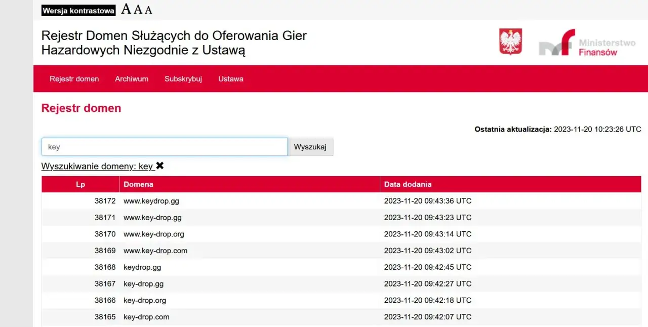 Zdjęcie KeyDrop niedostępny w Polsce: ważne informacje o blokowaniu strony hazardowej