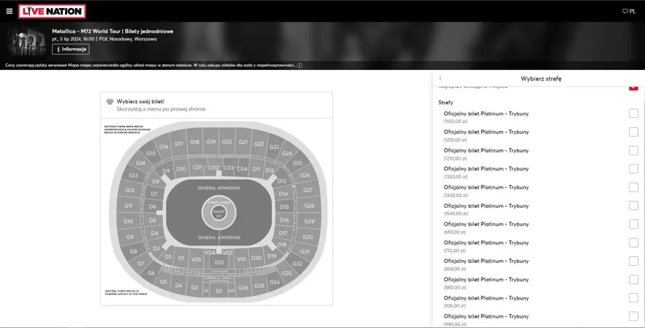 Zdjęcie Ile kosztuje koncert Metallica w Warszawie? Ceny biletów i więcej informacji
