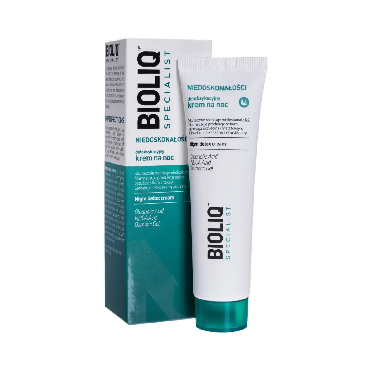 Zdjęcie Bioliq specialist niedoskonałości detoksykacyjny krem na noc dla pięknej cery