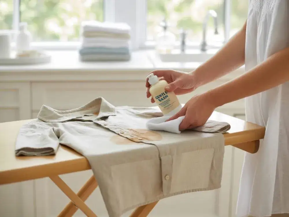 Zdjęcie Jak sprać podkład z bluzki i uniknąć trwałych plam na tkaninie