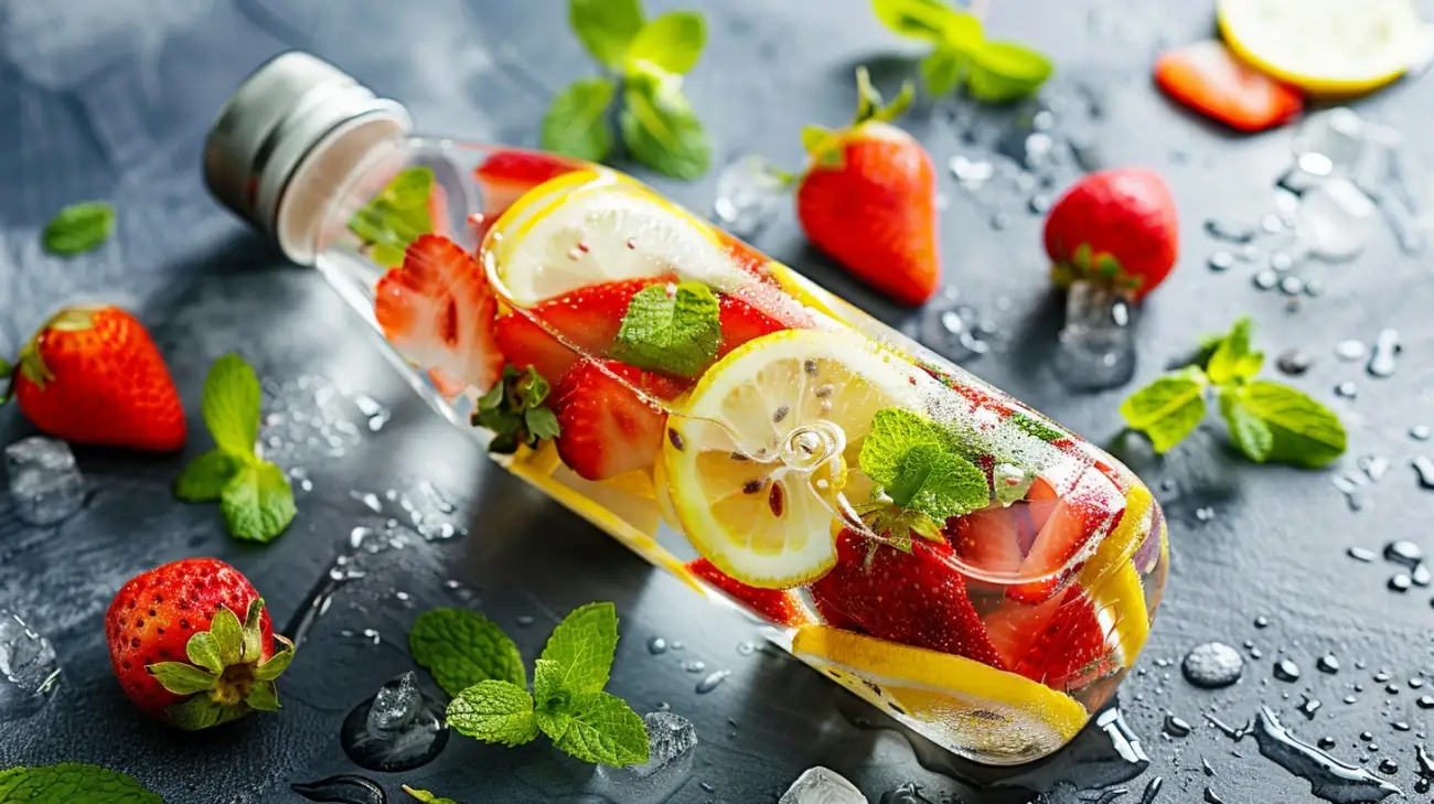 Zdjęcie Butelki z owocami do wody: letnie orzeźwienie w każdym kroku