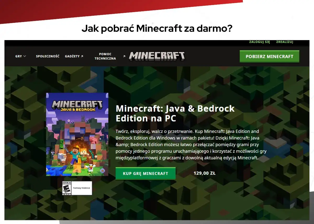 Zdjęcie Jak pobrać Minecraft SP: Łatwa instrukcja instalacji gry