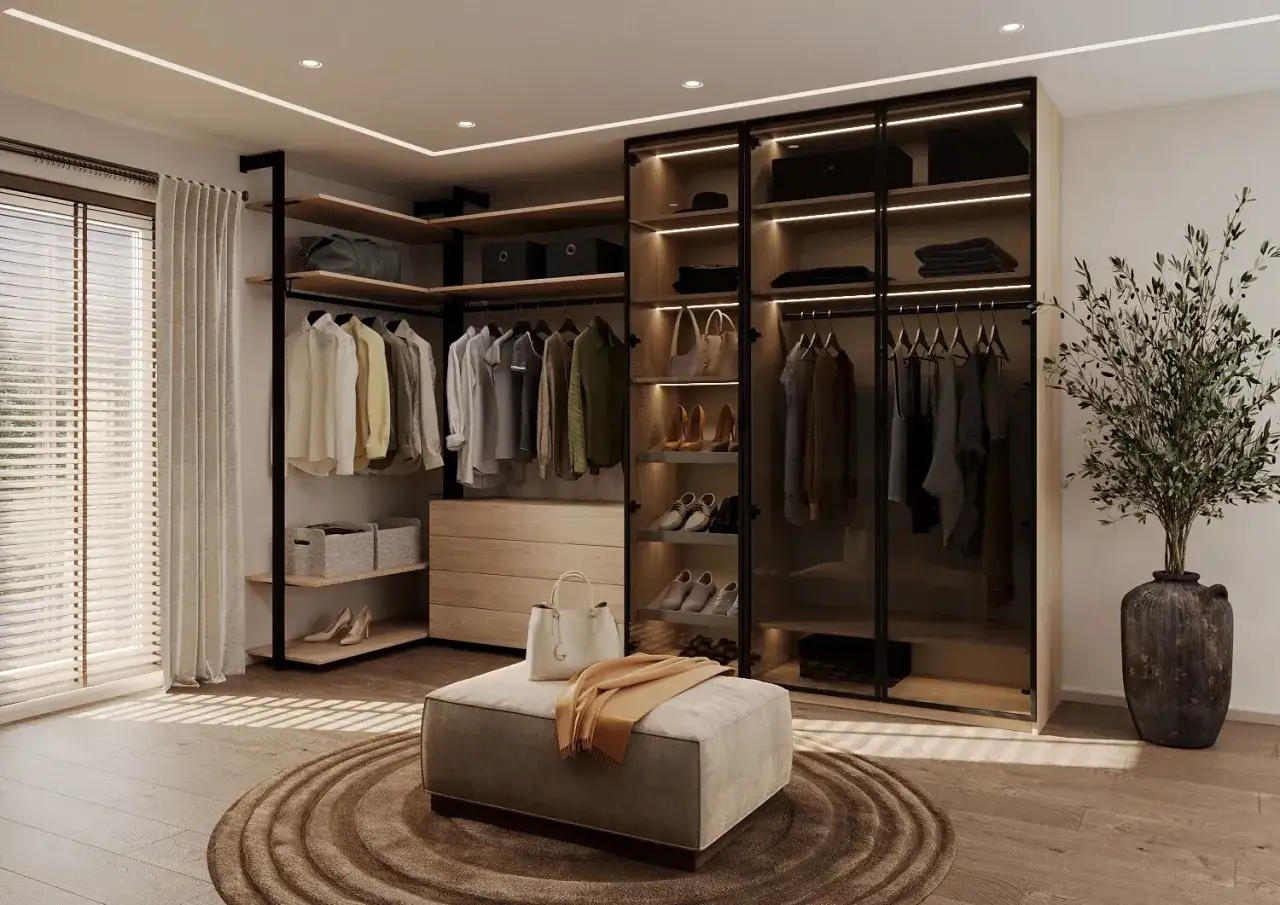 Zdjęcie Jak zrobić garderobę w sypialni - praktyczne porady na małą przestrzeń