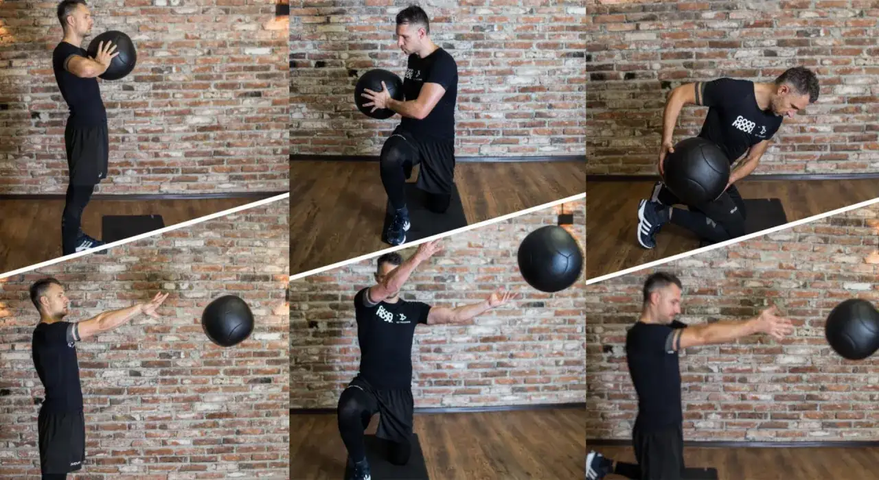 Zdjęcie Ćwiczenia z piłką lekarską w domu - nasz plan treningowy