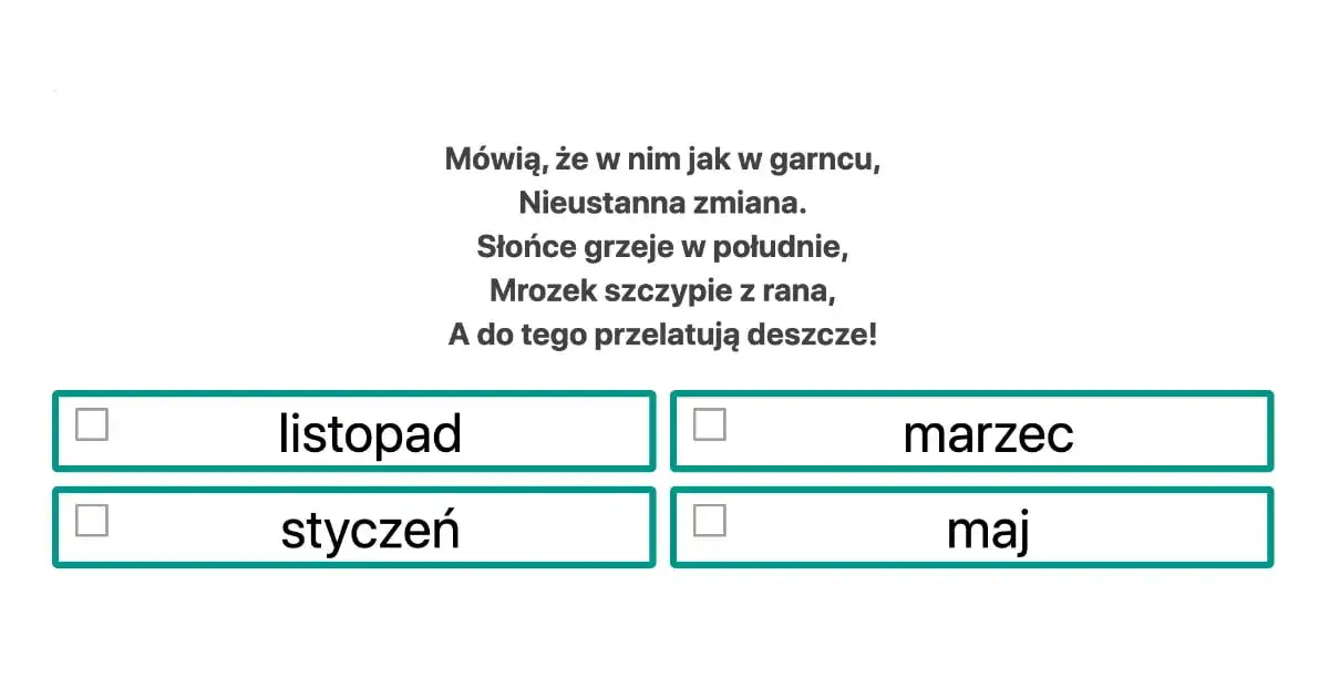 Zdjęcie Zagadki o miesiącach: ciekawe zabawy i edukacyjne wyzwania dla dzieci