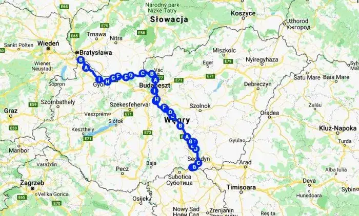 Zdjęcie Trasy rowerowe Węgry mapa - odkryj najlepsze szlaki i trasy