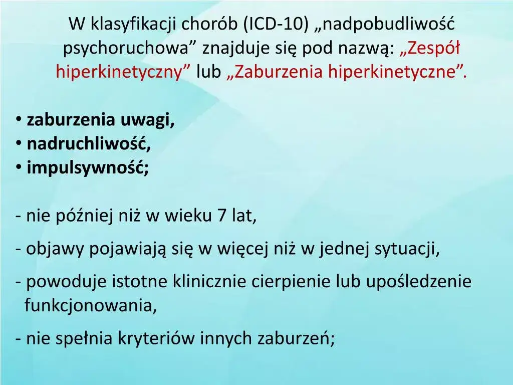 Zdjęcie Zaburzenia hiperkinetyczne: Co rodzic musi wiedzieć?