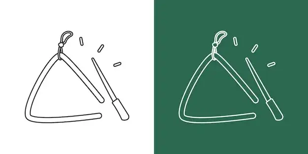 Zdjęcie Trójkąt muzyczny - Instrument trójkąt, perkusyjny - Muzyka i rytm