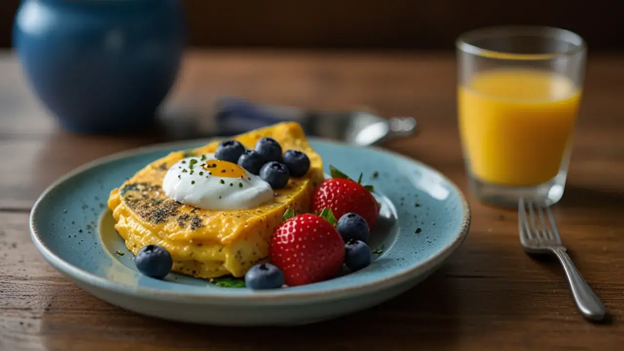 Zdjęcie Jak przygotować fit omlet na słodko? Zdrowy i smaczny przepis na śniadanie