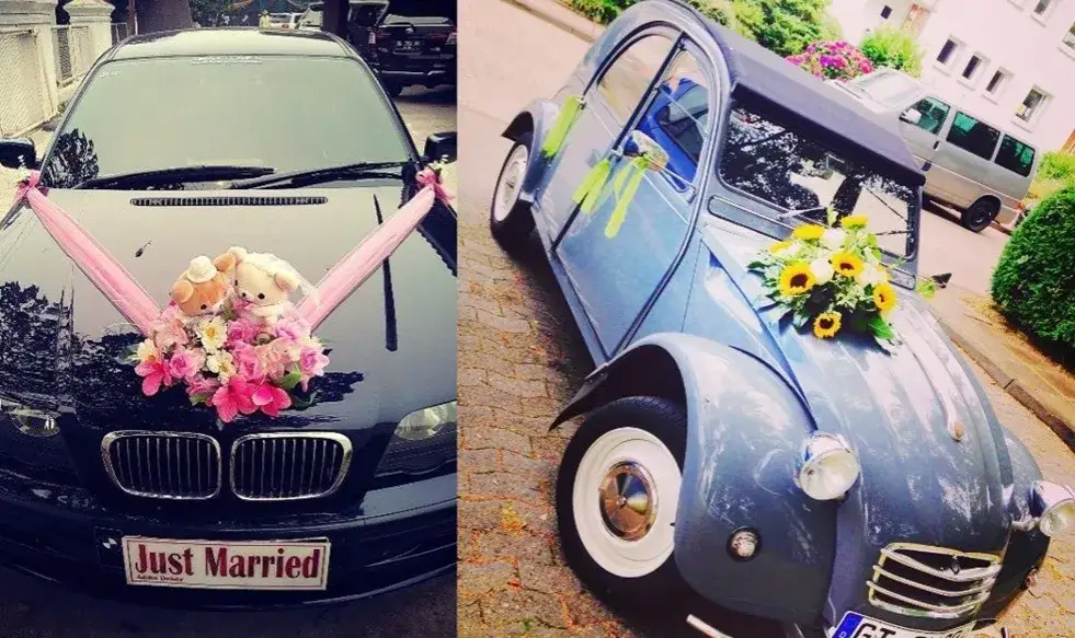 Zdjęcie Jak udekorować samochód do ślubu, by zachwycić gości i uniknąć błędów