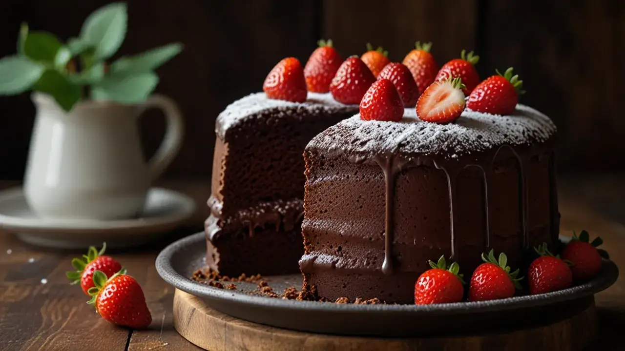Zdjęcie Wilgotny biszkopt kakaowy z 10 jaj: Sprawdzony przepis na idealne ciasto