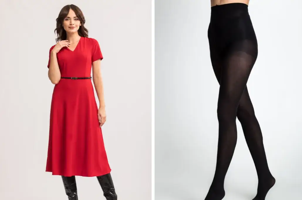 Zdjęcie Jakie rajstopy do czerwonej sukienki? Oto najlepsze kombinacje, które zaskoczą