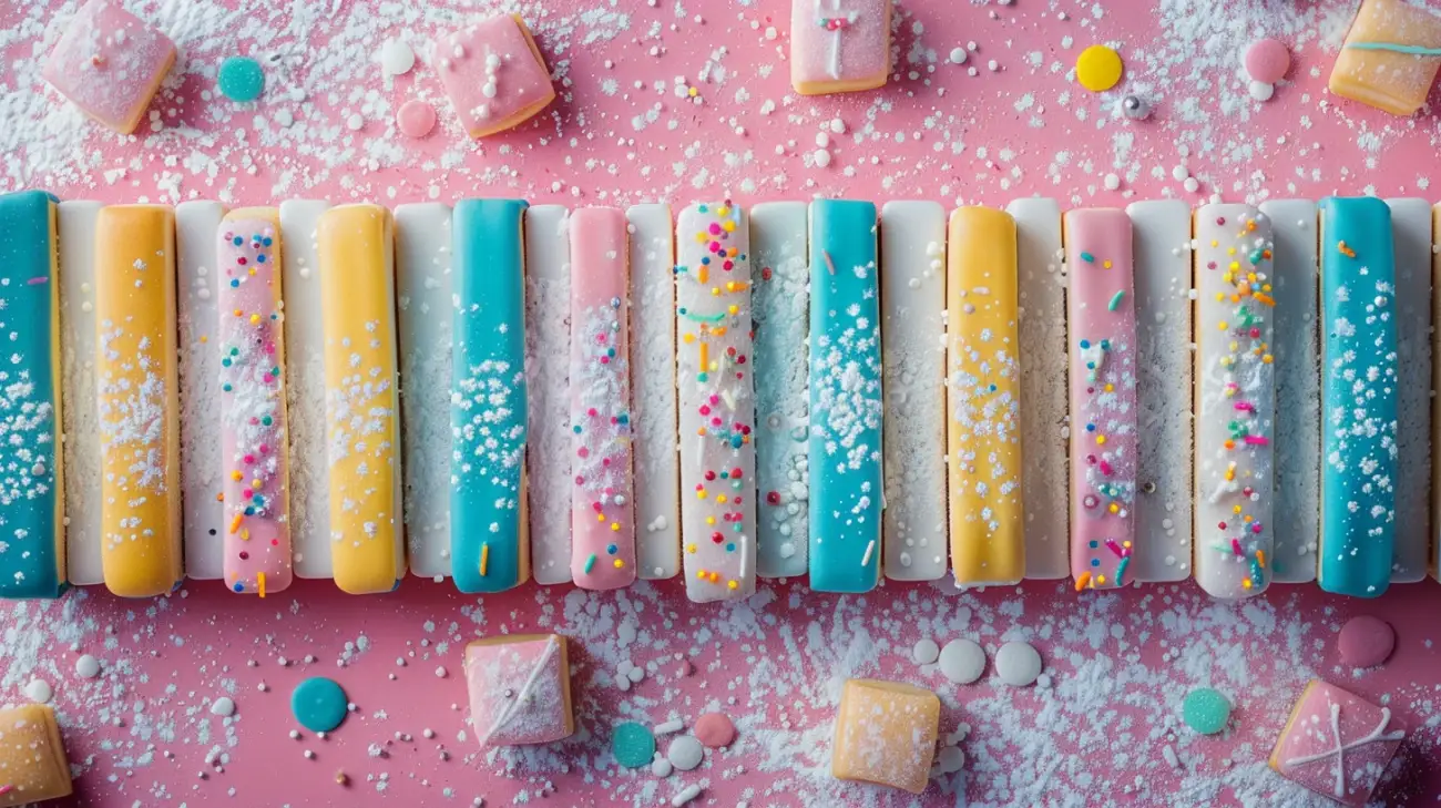 Zdjęcie Muzyczna przekąska na deser: Ciasteczka w kształcie klawiszy