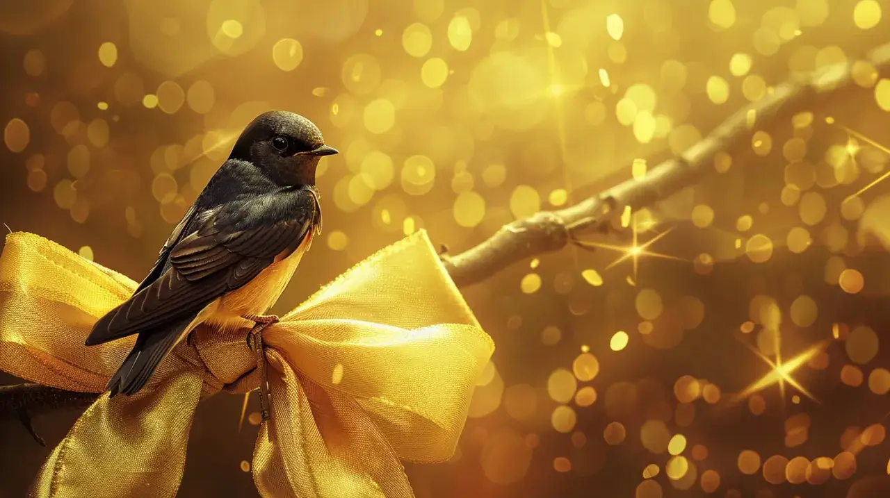 Zdjęcie Jaskółka, żółta wstążka, kolor żółty i aura: co symbolizują?