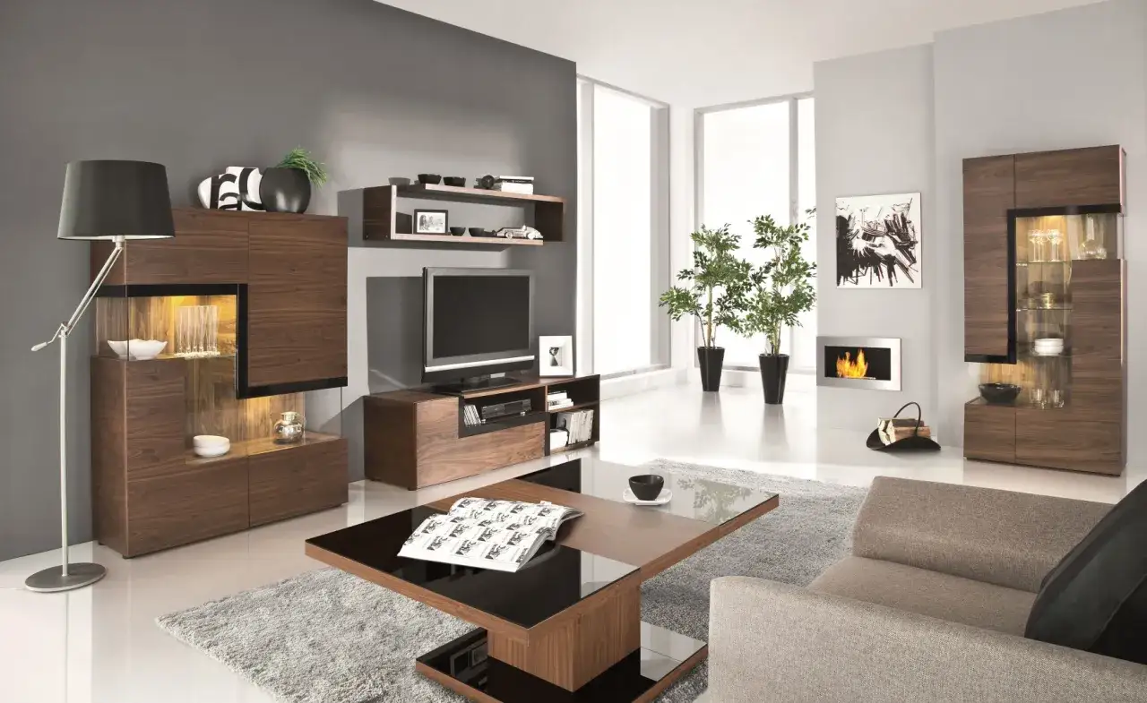 Zdjęcie Jakie kolory do salonu z ciemnymi meblami? Ożyw swoje wnętrze