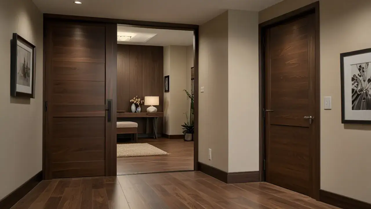 Zdjęcie Drzwi wewnętrzne orzech - kompletny poradnik wyboru i dopasowania do wnętrz