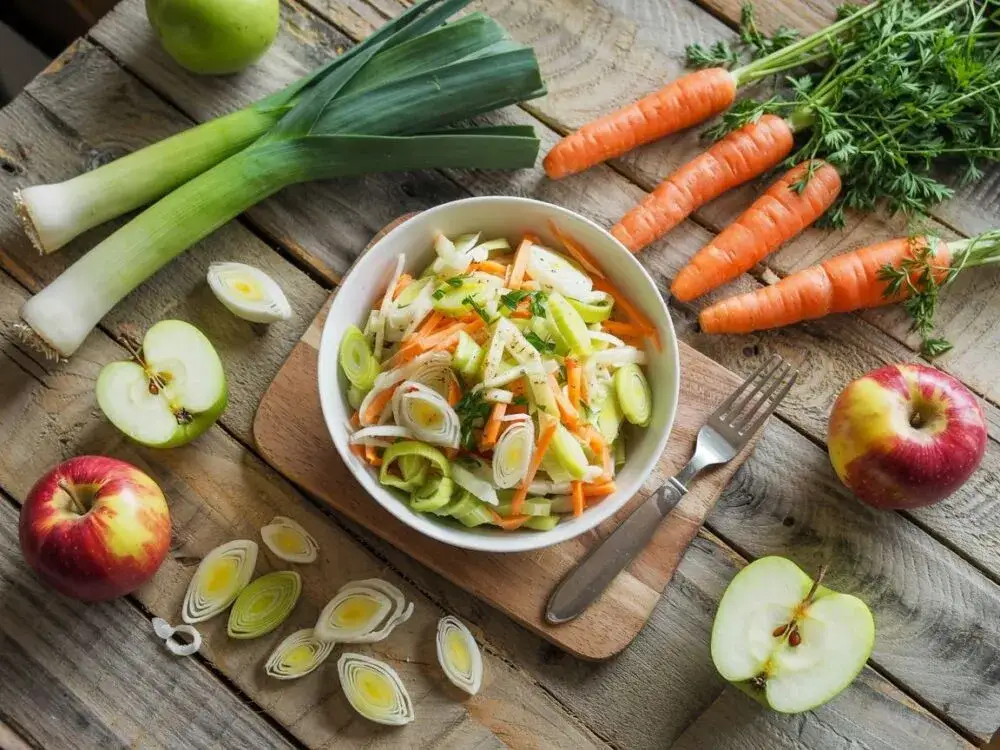 Zdjęcie Która część pora do sałatki? Odkryj najlepszy wybór dla smaku